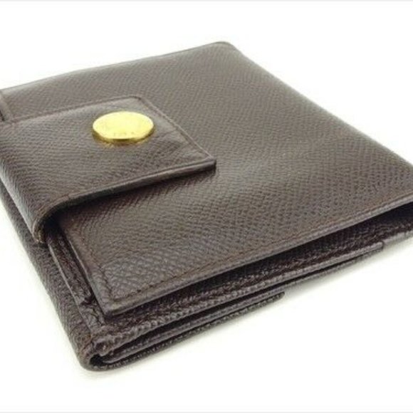 Bvlgari Wallet Purse Folding wallet Brown leather Woman Authentic Used - Picture 2 of 8